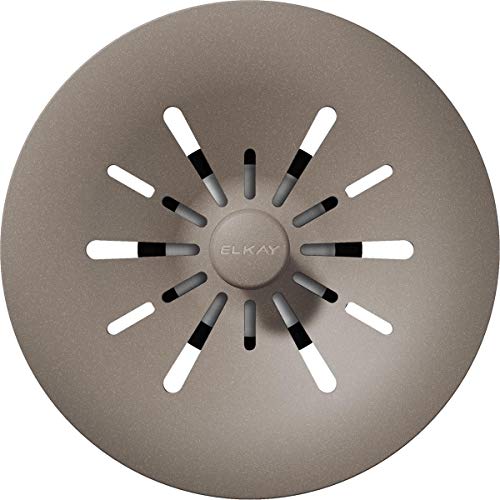 Elkay Quartz Perfect Drain 3-1/2 Removable Polymer Basket Strainer and Rubber Stopper Silvermist Elkay Quartz Perfect Drain 3-1/2" Removable Polymer Basket Strainer and Rubber Stopper Silvermist