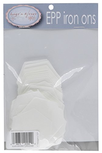 Hugs 'n Kisses HABY04 100 Count Pre Cut Iron on Hexies, 1