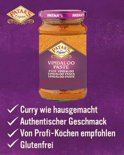 Patak’s Currypaste, Vindaloo, 6er Pack (6 x 283 g)