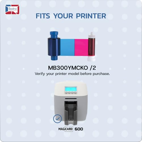 Cinta color Bodno Magicard 600 MB300YMCKO 300 impresiones miniatura 2