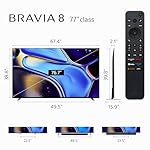 Sony 77 Inch OLED 4K Ultra HD TV BRAVIA 8 Smart Google TV with Dolby Vision HDR and Exclusive Features for PlayStation® 5 (K-77XR80), 2024 Model - Image 2