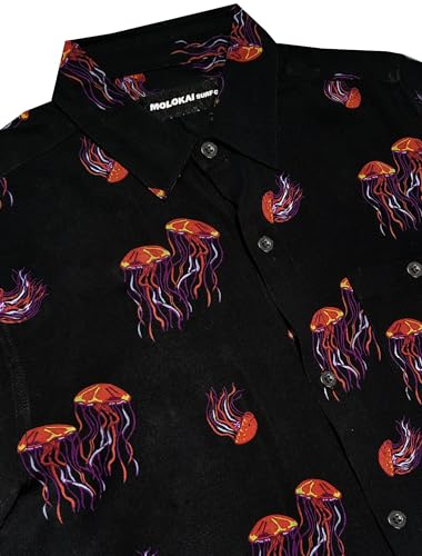 Image of Molokai Surf Button Down Slim Fit Hawaiian Short Sleeve Shirts