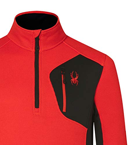 Image of Spyder mens Bandit 1 /2 Zip Fleece Ski Mid Layer Sweater Jacket