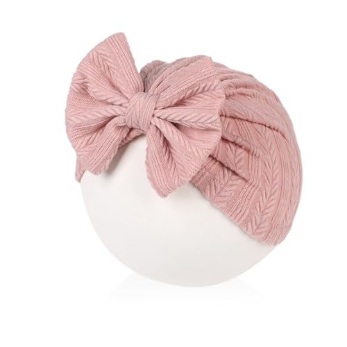 Baby Girls Hats Turban Hat for Infant Cap Hats with Bow Knot Soft Nursery Beanie2