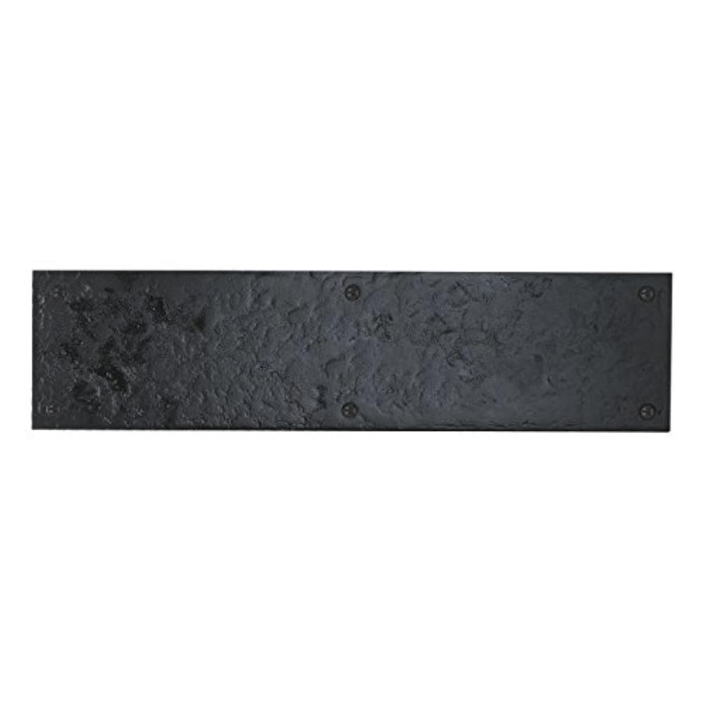 Euroart Finger Push Plate Heavy Duty in Black Antique Finish. Perfect Choice for Both Residential and Commercial Doors.