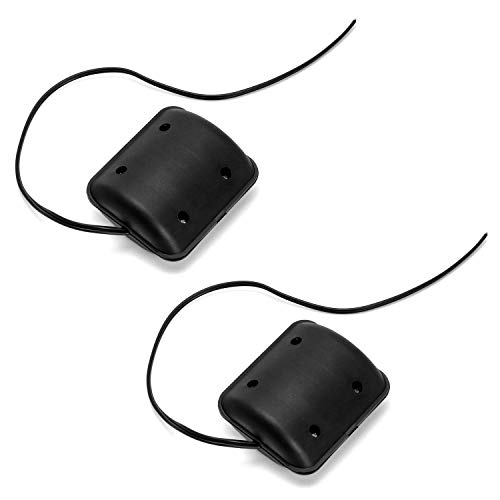 QWORK® 2Pcs DC Motor de vibración, 12V 2300RPM vibrante del motor para Cojín de masaje, con carcasa de plástico negro