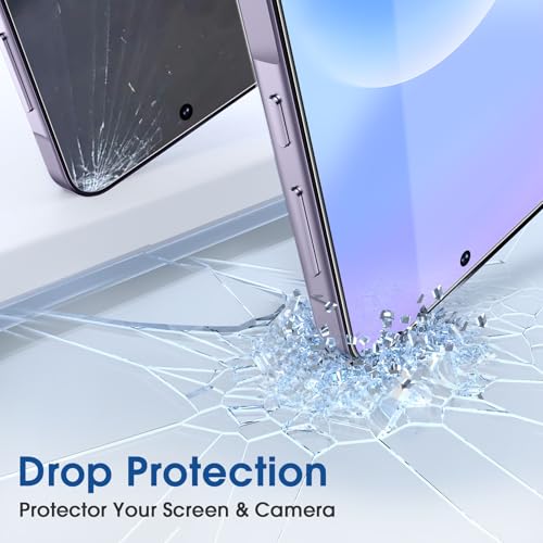 Image of amFilm OneTouch for Samsung Galaxy A57 Screen Protector Tempered Glass | Auto-Alignment, 30s Install, Bubble Free, Scratch & Drop Protection, HD Clear, Camera Lens Protector, 2+2 Pack (A57-6.7'')