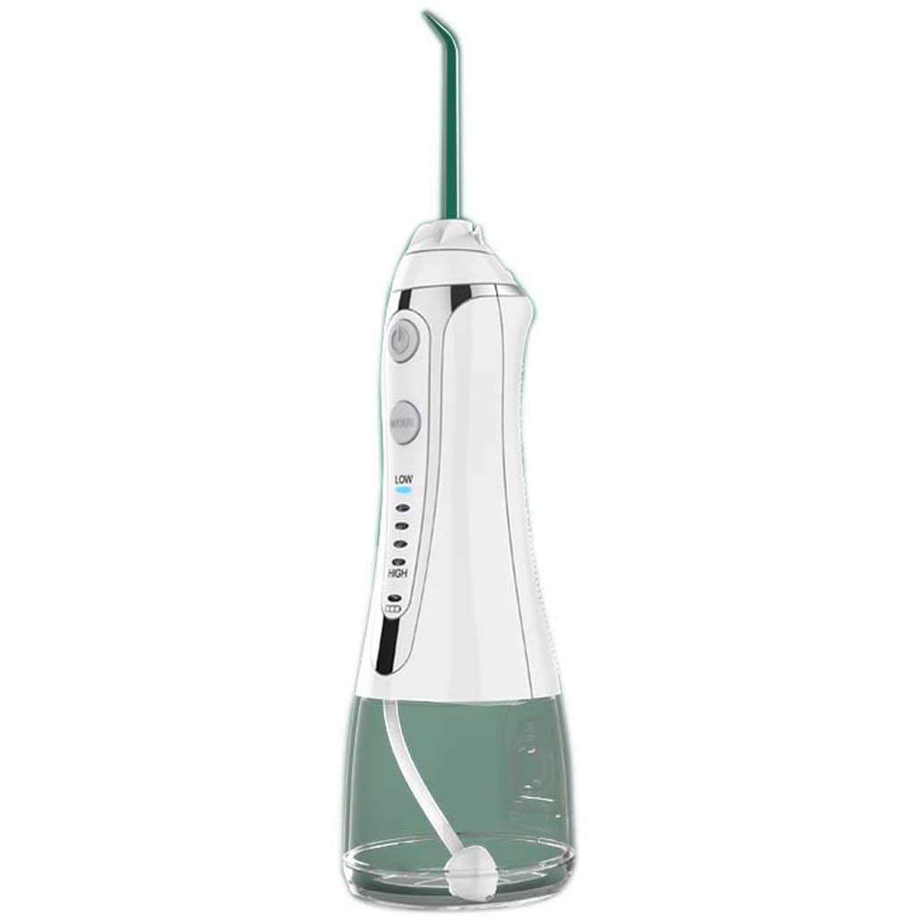TJH Idropulsore, Denti puliti, irrigatore Orale Dentale Professionale Senza Fili - Serbatoio d'Acqua da 300 ml, Ricaricabile, Impermeabile Ipx7 5 modalità per Pulizia di Denti, apparecchi ortodontici