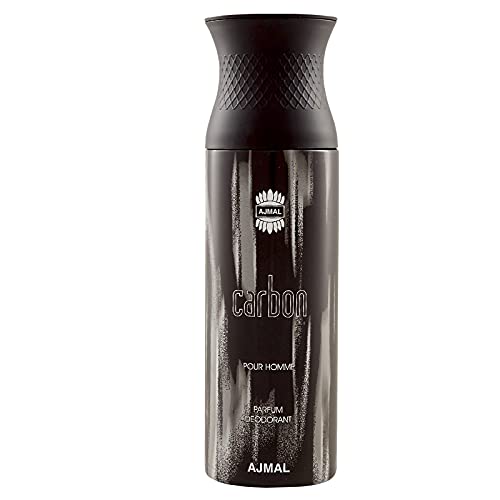 Image of Ajmal Carbon Deodorant Spray - For Men (200 ml, Pack of 3)