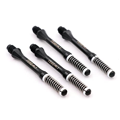 CUESOUL TERO AK7 Dart Shafts Eingebautes Federteleskop für Stahlspitzenpfeile und weiche Spitzpfeile, 4er-Set（FCS-AK7+1XF44）