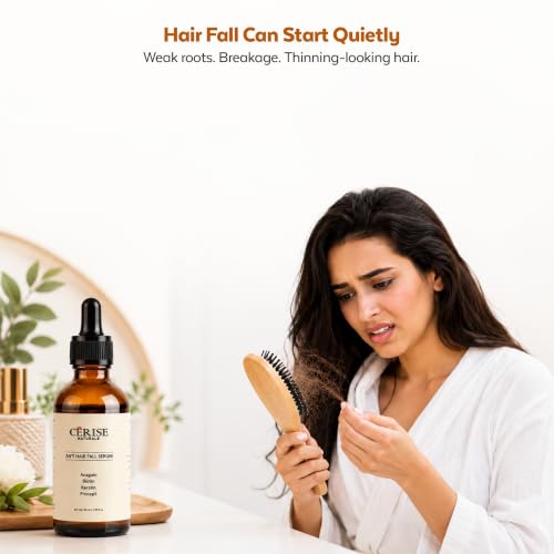 Image of Advanced Anti Hair Fall Serum with Anagain, Procapil, Saw Palmetto, Keratin & Biotin | Hair Growth Serum for Women | Helps Reduce Hair Thinning, Strengthen Roots & Promote Hair Growth | Scalp Treatment | 50ml