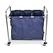 Classroom Basics HL15 Industrial Laundry Cart - Divided Canvas Bag