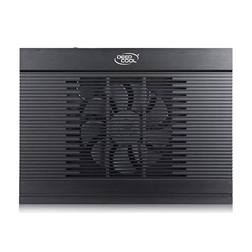 N9 Laptop Cooler, Aluminum Panel, 180Mm Fan With Adjustable Speed, 6 Adjustable Angles, 4 Usb Ports, 2 Anti-Slip Baffles With Adjustable Distance, Support Up To 17" #TOP5