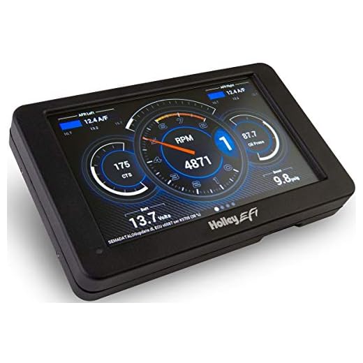HOLLEY EFI DIGITAL DASH,1" DEPTH,4.625" HEIGHT,7.5" WIDTH,7" DIAGONAL SCREEN,COMPATIBLE WITH HOLLEY EFI,SNIPER EFI & TERMINATOR X SYSTEMS