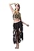 ZLTdream Belly Dance 16PCS-Curling Jellyfish Skirt for Girls andWomen Belly Dancing Outfits Black
