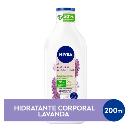 NIVEA Hidratante Corporal Natural&Essencial Lavanda Relaxante 200ml, Nivea