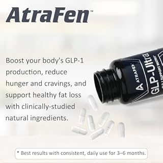Atrafen GLP Ultra GLP-1 Activator Diet & Weight Loss Supplement Fat Burner, Appetite Suppressant & Metabolism Support 60 Capsules