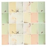 SOPOTUTU 80 piezas Papelería de Cartas Vintage Chino Papel para Escribir Elegante y Clásico Diseños de Tinta para Caligrafía Invitaciones y Manualidades