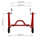 Caballete Trasero para Honda Varadero 125 ConStands ST Universal-Racing Rojo