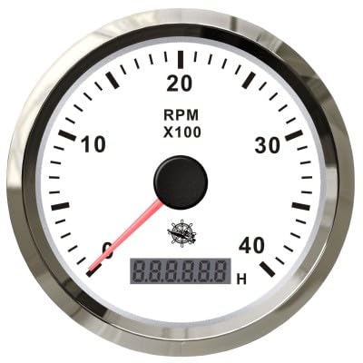 OSCULATI Compte-Tours 0-4000 tpm Blanc/polie
