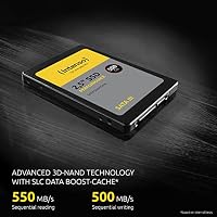 Intenso Interne 2,5" SSD SATA III Performance, 2 TB, 550 MB/Sekunden, Schwarz – Ansicht 4