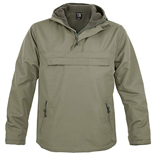 bw-online-shop Hooded Windbreaker mit Fleecefutter oliv - M Cover