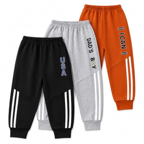 Image of Googo Gaaga Boys Trouser | Cotton Jogger Trousers Pack of 3
