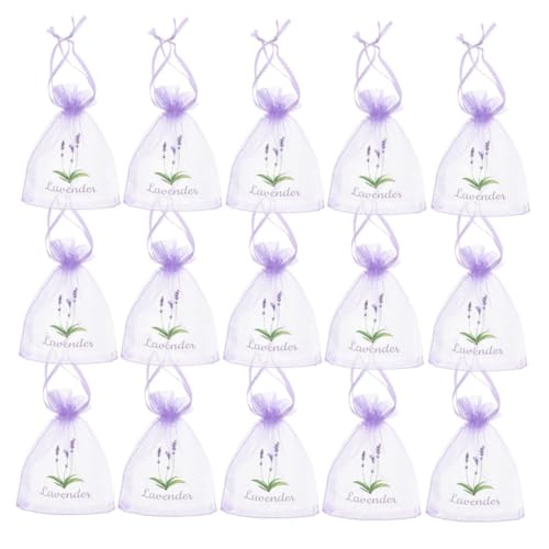 PRETYZOOM 20 Pcs Lavender Room Decor Small Sachet Bags Empty Mesh Pouches for Spices Perfume Storage