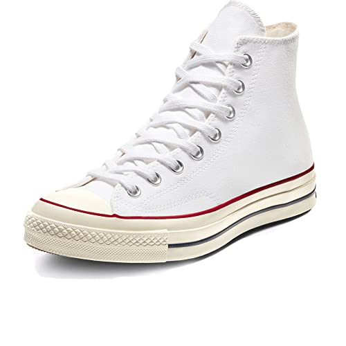 Converse Mixte Chuck Taylor '70s High Top Sneakers Basses, Multicolore (White/Garnet/Egret 102), 45 EU