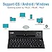 immagine 4Tastiera Bluetooth pieghevole, tastiera portatile pieghevole wireless LESHP per iPhone, iPad, iPad Mini, iPad Pro, Windows, IOS, Android, tablet, Mac, PC e Smartphon