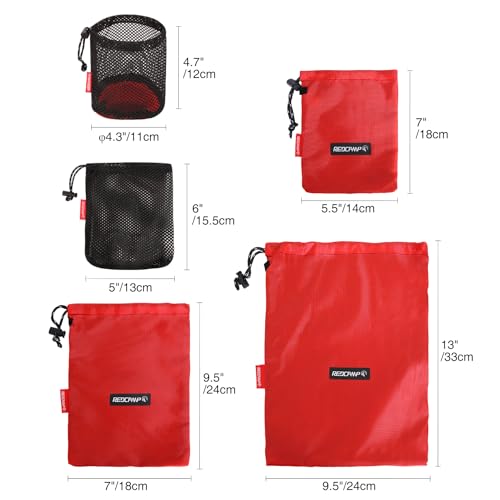 REDCAMP 5PCS Mesh Ditty Bags