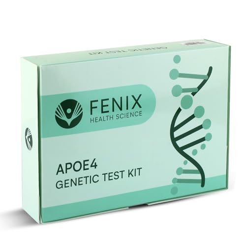 APOE4 Gene Test Kit: At-Home DNA Brain Health & Cognitive Genetic Analysis Easy Cheek Swab Personalized Genetic Insights CLIA-Certified Lab