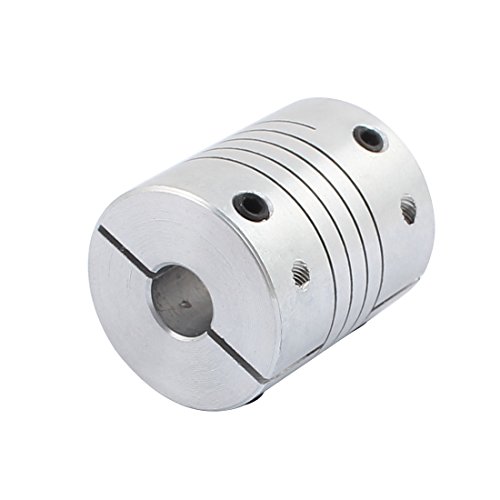 sourcing map 8mmx10mm Aluminiumlegierung Spline Schaft Flexible Schraubenkupplung D25L30 DE de