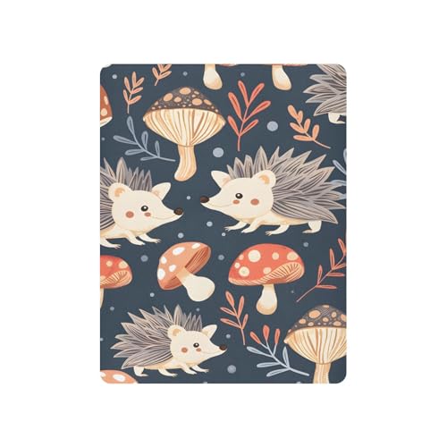 JIPONI Hedgehogs Soft Playard Sheet- Pack & Play Sheets Fitted, Breathable Mattress Cover for Standard Size Play Yard, 39’x27’x5’
