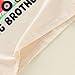 Big Brother Shirt for Toddler Baby Boy Promoted to Big Brother Announcement T-Shirt Kids Summer Short Sleeve Tee (Beige 2 Tractors, 3-4 Years)