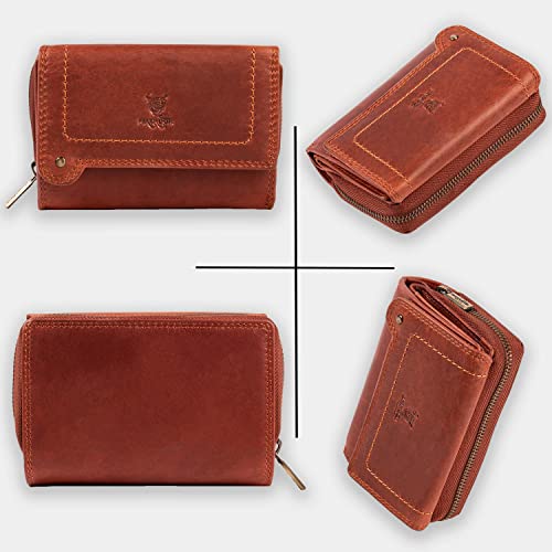 MATADOR Portafoglio da donna in vera pelle, 3698