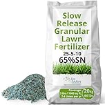 Fertilizer for Lawns, Sports Fields, Golf Courses, & Commercial Properties - 25-5-10 Formula with 65% Slow Release Granular Nitrogen Fertilizer - 20kg (44lb) Bag