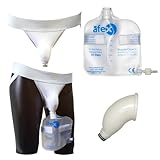 Afex Active Core Kit - Incontinence Management for Men - High-Performance Alternative to Full Briefs - Includes 500ml 400B Bag - High Style Receptacle - XL (Waist Size 40”-42”)