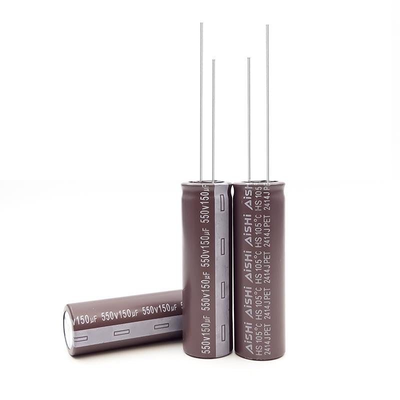 (5pcs) 550v150uf 18 * 60 direct insertion electrolytic capacitor 150UF550V capacitores Capacitance Meters