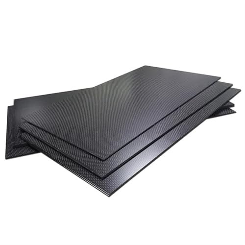 Plaque de carbone 5mm armure unie mate 125x75mm pour modélisme et impression 3D
