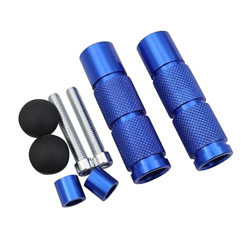 Repose-pieds universels antidérapants pour motos Yamaha et KTM bleu