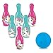 Mondo Toys - Set da Bowling Unicorn per bambini - INCLUDE 1 palla e 6 Birilli tema Unicorn - giocattoli di Sport - gioco per bambini 2 3 4 Anni - 28526