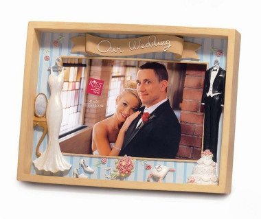 Russ Berrie"Our Wedding" Shadowbox Frame