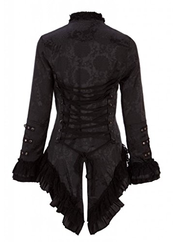 Pretty Attitude Womens Gothic Tailcoat Victorian Steampunk Tail Jacket2