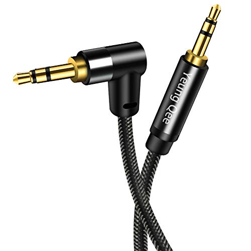 Yeung Qee 3.5mm Aux Cable 2m, 3.5mm Male to Male Stereo Audio Cable Audio Auxiliary Cord for Headphones, Car, Laptops,Android Smart Phones& More (2M/6FT)