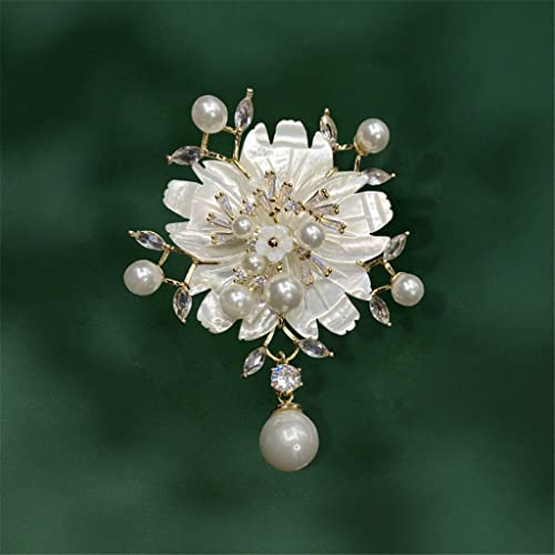 Broche fleur de style chinois accessoire de niche antique haut de gamme