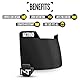 Nxtrnd VZR3 Gebogenes Fußballvisier, Professionelles Fußballhelmvisier, inklusive Visierclips, Aufkleberpaket und Reinigungstuch (Schwarz)