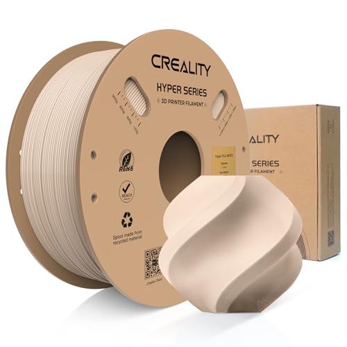 Creality Hyper PLA Filamento, Filamento para Impresora 3D 1.75 mm 1KG, PLA de Alta Velocidad 30-600 mm/s, Precisión Dime
