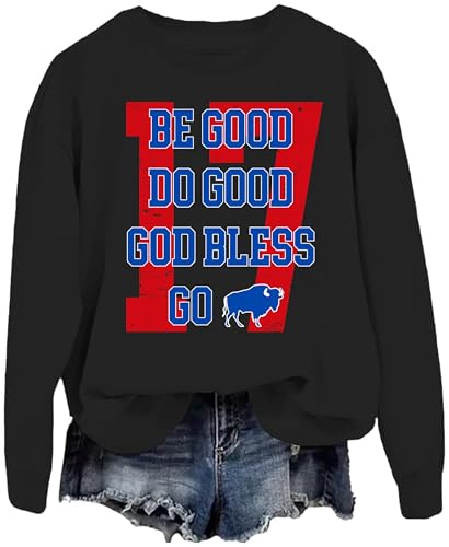 Be Good Do Good God Bless Sweatshirt Funny Football T-Shirts Unisex Graphic Tees Long Sleeve3