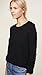 Anthony Thomas Melillo ATM Women's Long Sleeve Destroyed Wash Tee, Black, M